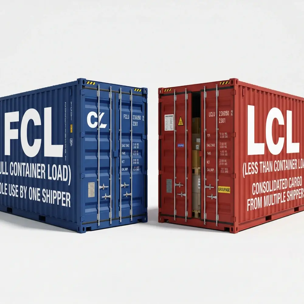 FCL vs LCL – A Complete Guide to Container Shipping